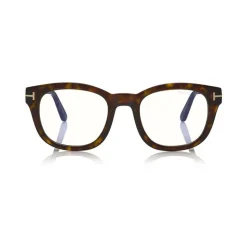 Tom Ford - Blue Block Optical Glasses - Square Optical Glasses - Dark Havana - FT5542-B - Optical Glasses - Tom Ford Eyewear - Avvenice