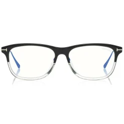 Tom Ford - Blue Block Optical Glasses - Square Optical Glasses - Black Crystal - FT5589-B - Optical Glasses - Tom Ford Eyewear - Avvenice