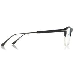 Tom Ford - Blue Block Optical Glasses - Square Optical Glasses - Black Crystal - FT5589-B - Optical Glasses - Tom Ford Eyewear - Avvenice