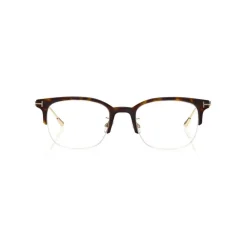 Tom Ford - Blue Block Optical Glsses - Browline Optical Glsses - Dark Havana - FT5645-D - Optical Glsses - Tom Ford Eyewear - Avvenice