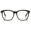 Tom Ford - Blue Block Optical Glasses - Round Acetate Optical Glasses - Black - FT5481-B - Optical Glasses - Tom Ford Eyewear - Avvenice