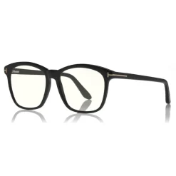 Tom Ford - Blue Block Optical Glasses - Round Acetate Optical Glasses - Black - FT5481-B - Optical Glasses - Tom Ford Eyewear - Avvenice