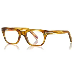Tom Ford - Blue Block Optical Glasses - Square Optical Glasses - Opal Honey - FT5536-B - Optical Glasses - Tom Ford Eyewear - Avvenice