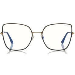 Tom Ford - Blue Block Optical Glasses - Butterfly Metal Optical Glasses - Black - FT5630-B - Optical Glasses - Tom Ford Eyewear - Avvenice