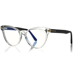 Tom Ford - Blue Block Optical Glasses - Cat-Eye Optical Glasses - Clear - FT5639-B - Optical Glasses - Tom Ford Eyewear - Avvenice