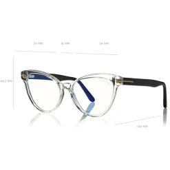 Tom Ford - Blue Block Optical Glasses - Cat-Eye Optical Glasses - Clear - FT5639-B - Optical Glasses - Tom Ford Eyewear - Avvenice