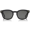 Tom Ford - Blue Block Optical Glasses - Round Optical Glasses - Matte Black - FT5532-B - Optical Glasses - Tom Ford Eyewear - Avvenice