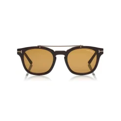 Tom Ford - Blue Block Optical Glasses - Round Optical Glasses - Dark Havana - FT5532-B - Optical Glasses - Tom Ford Eyewear - Avvenice