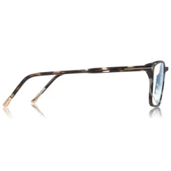 Tom Ford - Blue Block Optical Glasses - Square Optical Glasses - Light Havana - FT5607-B - Optical Glasses - Tom Ford Eyewear - Avvenice