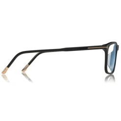 Tom Ford - Blue Block Optical Glasses - Square Acetate Optical Glasses - Black - FT5646-D-B - Optical Glasses - Tom Ford Eyewear - Avvenice