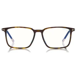 Tom Ford - Blue Block Optical Glasses - Square Optical Glasses - Dark Havana - FT5607-B - Optical Glasses - Tom Ford Eyewear - Avvenice