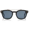 Tom Ford - Blue Block Optical Glasses - Round Acetate Optical Glasses - Black - FT5532-B - Optical Glasses - Tom Ford Eyewear - Avvenice