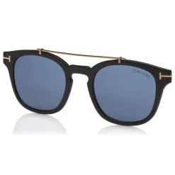 Tom Ford - Blue Block Optical Glasses - Round Acetate Optical Glasses - Black - FT5532-B - Optical Glasses - Tom Ford Eyewear - Avvenice