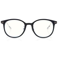 Tom Ford - Blue Block Optical Glasses - Round Metal Optical Glasses - Blue - FT5644-D-B – Optical Glasses - Tom Ford Eyewear - Avvenice