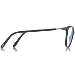 Tom Ford - Blue Block Optical Glasses - Round Acetate Optical Glasses - Black - FT5616-B - Optical Glasses - Tom Ford Eyewear - Avvenice