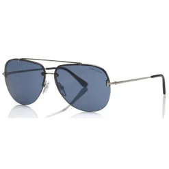 Tom Ford - Brad Sunglasses - Pilot Metal Sunglasses - Blue - FT0584 - Sunglasses - Tom Ford Eyewear - Avvenice