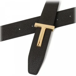 Tom Ford - Brown and Black Belt - Tom Ford Exclusive Luxury Collection - Avvenice