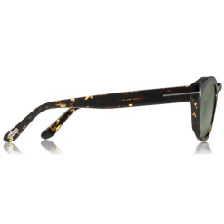 Tom Ford - Bryan Sunglasses - Round Acetate Sunglasses - Havana Green - FT0590 - Sunglasses - Tom Ford Eyewear - Avvenice