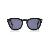 Tom Ford - Bryan Sunglasses - Round Acetate Sunglasses - Black - FT0590 - Sunglasses - Tom Ford Eyewear - Avvenice