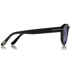 Tom Ford - Bryan Sunglasses - Round Acetate Sunglasses - Black - FT0590 - Sunglasses - Tom Ford Eyewear - Avvenice