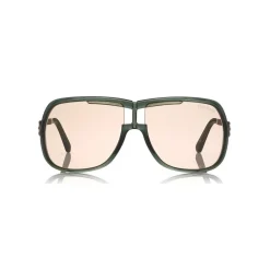 Tom Ford - Caine Sunglasses - Navigator Acetate Sunglasses - Grey Pink - FT0800 - Sunglasses - Tom Ford Eyewear - Avvenice