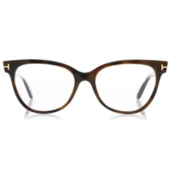 Tom Ford - Cat-Eye Optical Glasses - Cat-Eye Optical Glasses - Dark Havana - FT5291 - Optical Glasses - Tom Ford Eyewear - Avvenice