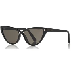 Tom Ford - Charlie Sunglasses - Cat-Eye Acetate Sunglasses - Black - FT0740 - Sunglasses - Tom Ford Eyewear - Avvenice