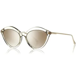 Tom Ford - Chloe Sunglasses - Cat-Eye Acetate Sunglasses - Grey Peach - FT0663 - Sunglasses - Tom Ford Eyewear - Avvenice