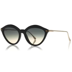 Tom Ford - Chloe Sunglasses - Cat-Eye Acetate Sunglasses - Black - FT0663 - Sunglasses - Tom Ford Eyewear - Avvenice