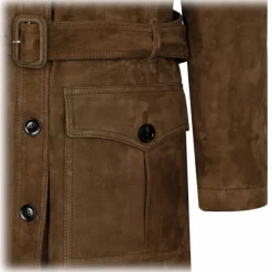 Tom Ford - Chocolate Soft Suede Safari Coat - Tom Ford Exclusive Luxury Collection - Avvenice