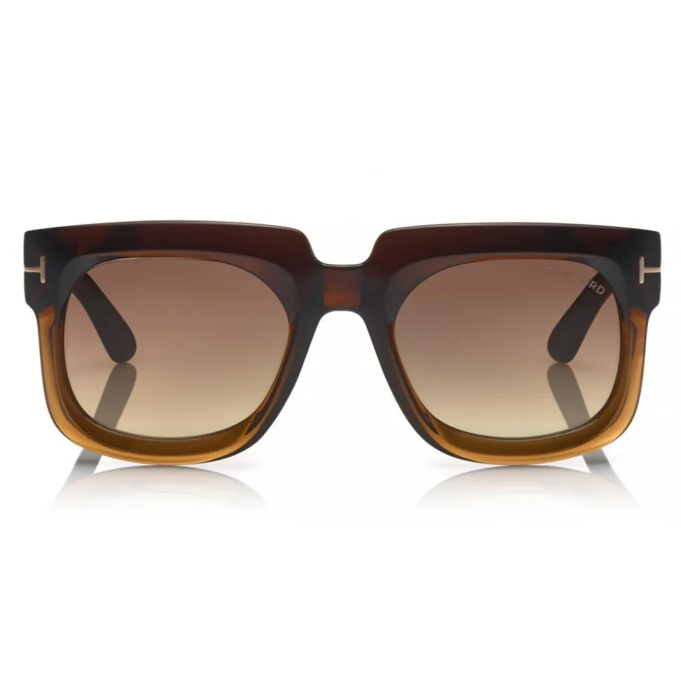 Tom Ford - Christian Sunglasses - Square Acetate Sunglasses - FT0729 - Brown - Tom Ford Eyewear - Avvenice