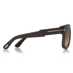 Tom Ford - Christian Sunglasses - Square Acetate Sunglasses - FT0729 - Brown - Tom Ford Eyewear - Avvenice