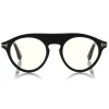 Tom Ford - Christopher Optical Glasses - Round Acetate Glasses - Black - FT0633-O - Optical Glasses - Tom Ford Eyewear - Avvenice