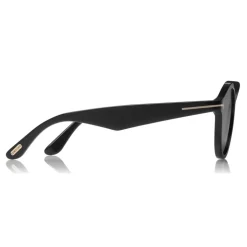 Tom Ford - Christopher Sunglasses - Round Acetate Sunglasses - Black - FT0633 - Sunglasses - Tom Ford Eyewear - Avvenice