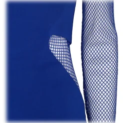 Tom Ford - Cobalt Blue Illusion Mesh Panel Mini Dress - Tom Ford Exclusive Luxury Collection - Avvenice