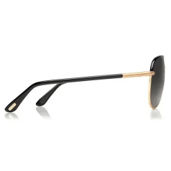 Tom Ford - Cole Aviator Polarized Sunglasses - Aviator Sunglasses - Shiny Black - FT0285P - Sunglasses - Tom Ford Eyewear - Avvenice