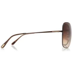 Tom Ford - Colette Butterfly Sunglasses - Butterfly Metal Sunglasses - Dark Brown - FT0250 - Sunglasses - Tom Ford Eyewear - Avvenice