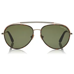 Tom Ford - Curtis Sunglasses - Pilot Shape Sunglasses - Dark Havana - FT0748 - Sunglasses - Tom Ford Eyewear - Avvenice