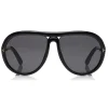Tom Ford - Cybil Sunglasses - Round Acetate Sunglasses - Black - FT0768 - Sunglasses - Tom Ford Eyewear - Avvenice