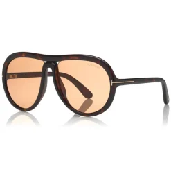 Tom Ford - Cybil Sunglasses - Round Acetate Sunglasses - Dark Havana - FT0768 - Sunglasses - Tom Ford Eyewear - Avvenice