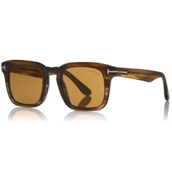 Tom Ford - Dax Sunglasses - Square Acetate Sunglasses - Olive - FT0751 - Sunglasses - Tom Ford Eyewear - Avvenice