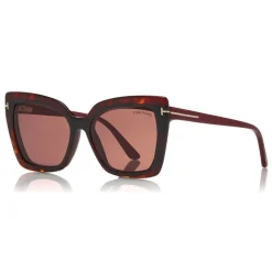 Tom Ford - Double Clip On Optical Glasses - Butterfly Optical Glasses - Red - FT5641-B - Optical Glasses - Tom Ford Eyewear - Avvenice