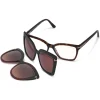 Tom Ford - Double Clip On Optical Glasses - Butterfly Optical Glasses - Havana - FT5641-B - Optical Glasses - Tom Ford Eyewear - Avvenice