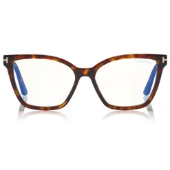 Tom Ford - Double Clip On Optical Glasses - Butterfly Optical Glasses - Havana - FT5641-B - Optical Glasses - Tom Ford Eyewear - Avvenice