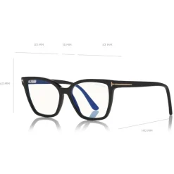 Tom Ford - Double Clip On Optical Glasses - Butterfly Optical Glasses - Black - FT5641-B - Optical Glasses - Tom Ford Eyewear - Avvenice