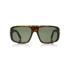 Tom Ford - Duke Sunglasses - Soft Squared Acetate Sunglasses - Dark Havana - FT0754 - Sunglasses - Tom Ford Eyewear - Avvenice