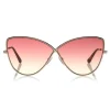 Tom Ford - Elise Sunglasses - Butterfly Acetate Sunglasses - FT0569 - Pink - Tom Ford Eyewear - Avvenice