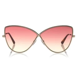 Tom Ford - Elise Sunglasses - Butterfly Acetate Sunglasses - FT0569 - Pink - Tom Ford Eyewear - Avvenice