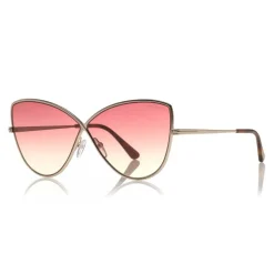 Tom Ford - Elise Sunglasses - Butterfly Acetate Sunglasses - FT0569 - Pink - Tom Ford Eyewear - Avvenice