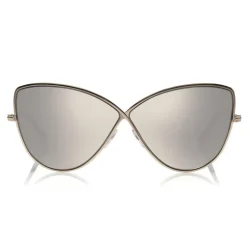 Tom Ford - Elise Sunglasses - Butterfly Acetate Sunglasses - FT0569 - Silver - Tom Ford Eyewear - Avvenice